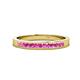 1 - Aaryn 2.00 mm Pink Sapphire Wedding Band 