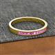 2 - Aaryn 2.00 mm Pink Sapphire Wedding Band 