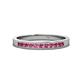 1 - Aaryn 2.00 mm Pink Tourmaline Wedding Band 