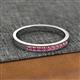 2 - Aaryn 2.00 mm Pink Tourmaline Wedding Band 