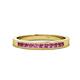 1 - Aaryn 2.00 mm Pink Tourmaline Wedding Band 