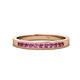 1 - Aaryn 2.00 mm Pink Tourmaline Wedding Band 