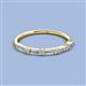 2 - Sarah Baguette and Round Natural Diamonds Wedding Band 