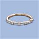 2 - Sarah Baguette and Round Natural Diamonds Wedding Band 