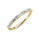 3 - Sarah Baguette and Round Natural Diamonds Wedding Band 