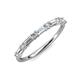 3 - Sarah Baguette and Round Lab Grown Diamonds Wedding Band 