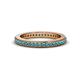 4 - Caitlin London Blue Topaz Eternity Band 