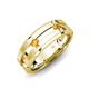3 - Adam 7.50 mm Kite Set Evenly Spaced Princess Cut Citrine Mens Wedding band 