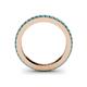 5 - Caitlin London Blue Topaz Eternity Band 
