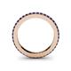 5 - Caitlin Blue Sapphire Eternity Band 