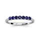 3 - Vivian 3.00 mm Blue Sapphire Wedding Band 