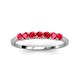 3 - Vivian 3.00 mm Ruby Wedding Band 