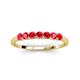 3 - Vivian 3.00 mm Ruby Wedding Band 