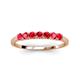 3 - Vivian 3.00 mm Ruby Wedding Band 