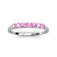 3 - Vivian 3.00 mm Pink Sapphire Wedding Band 