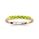 3 - Vivian 3.00 mm Peridot Wedding Band 