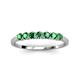 3 - Vivian 3.00 mm Emerald Wedding Band 