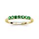 3 - Vivian 3.00 mm Emerald Wedding Band 