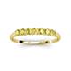 3 - Vivian 3.00 mm Yellow Sapphire Wedding Band 