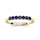 3 - Vivian 3.00 mm Blue Sapphire Wedding Band 