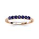 3 - Vivian 3.00 mm Blue Sapphire Wedding Band 