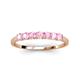 3 - Vivian 3.00 mm Pink Tourmaline Wedding Band 