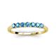 3 - Vivian 3.00 mm Blue Topaz Wedding Band 