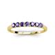 3 - Vivian 3.00 mm Iolite Wedding Band 