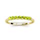 3 - Vivian 3.00 mm Peridot Wedding Band 