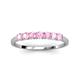 3 - Vivian 3.00 mm Pink Tourmaline Wedding Band 