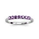 3 - Vivian 3.00 mm Amethyst Wedding Band 