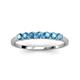 3 - Vivian 3.00 mm Blue Topaz Wedding Band 