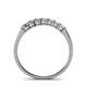 4 - Vivian 3.00 mm Natural Diamonds Wedding Band 