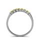 4 - Vivian 3.00 mm Yellow Sapphire Wedding Band 