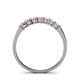 4 - Vivian 3.00 mm Pink Tourmaline Wedding Band 