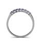 4 - Vivian 3.00 mm Iolite Wedding Band 