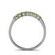 4 - Vivian 3.00 mm Peridot Wedding Band 