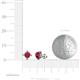 4 - Ceyla Ruby and Diamond Stud Earrings 