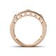 4 - Aurelia 0.52 ctw Natural Diamonds Wedding Band 
