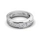 5 - Jayden 1.24 ctw Princess shape Lab Grown Diamonds Men Wedding Band (5.20 mm) 