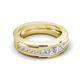 5 - Jayden 1.22 ctw Princess shape Center Natural Diamond Men Wedding Band (5.20 mm) 