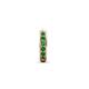 1 - Cianna 0.16 ctw Petite Single Huggie Earring in Green Garnet 