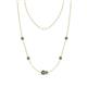 1 - Linea 0.69 ctw Created Alexandrite (4 mm) Women Station Necklace 