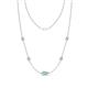 1 - Linea 0.38 ctw Opal (4 mm) Women Station Necklace 