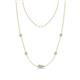 1 - Linea 0.47 ctw Moissanite (4 mm) Women Station Necklace 