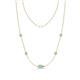 1 - Linea 0.38 ctw Opal (4 mm) Women Station Necklace 