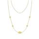 1 - Linea 0.61 ctw Yellow Sapphire (4 mm) Women Station Necklace 