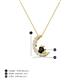 3 - Lunara 0.22 ctw Black Diamond With Natural Diamonds Lunate Moon Pendant 