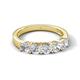 6 - Wendy 1.25 ctw (4.00 mm) Round Natural Diamond Side Gallery 5 Stone Wedding Band 