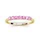 3 - Vivian 3.00 mm Pink Sapphire Wedding Band 